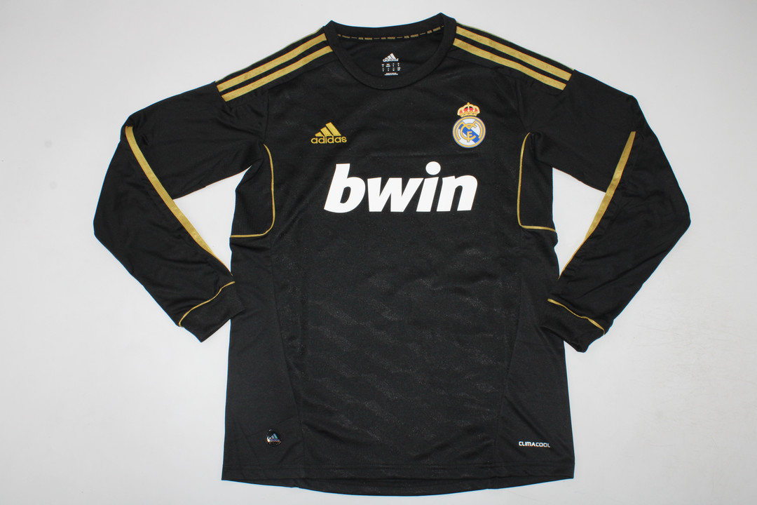AAA Quality Real Madrid 11/12 Away Black Long Jersey